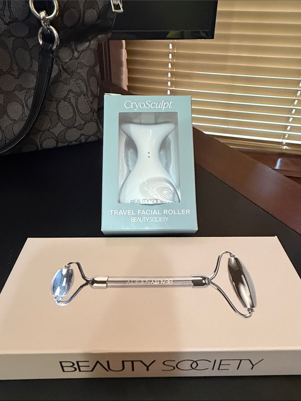 Beauty Society CryoSculpt Travel Facial Roller - Silver